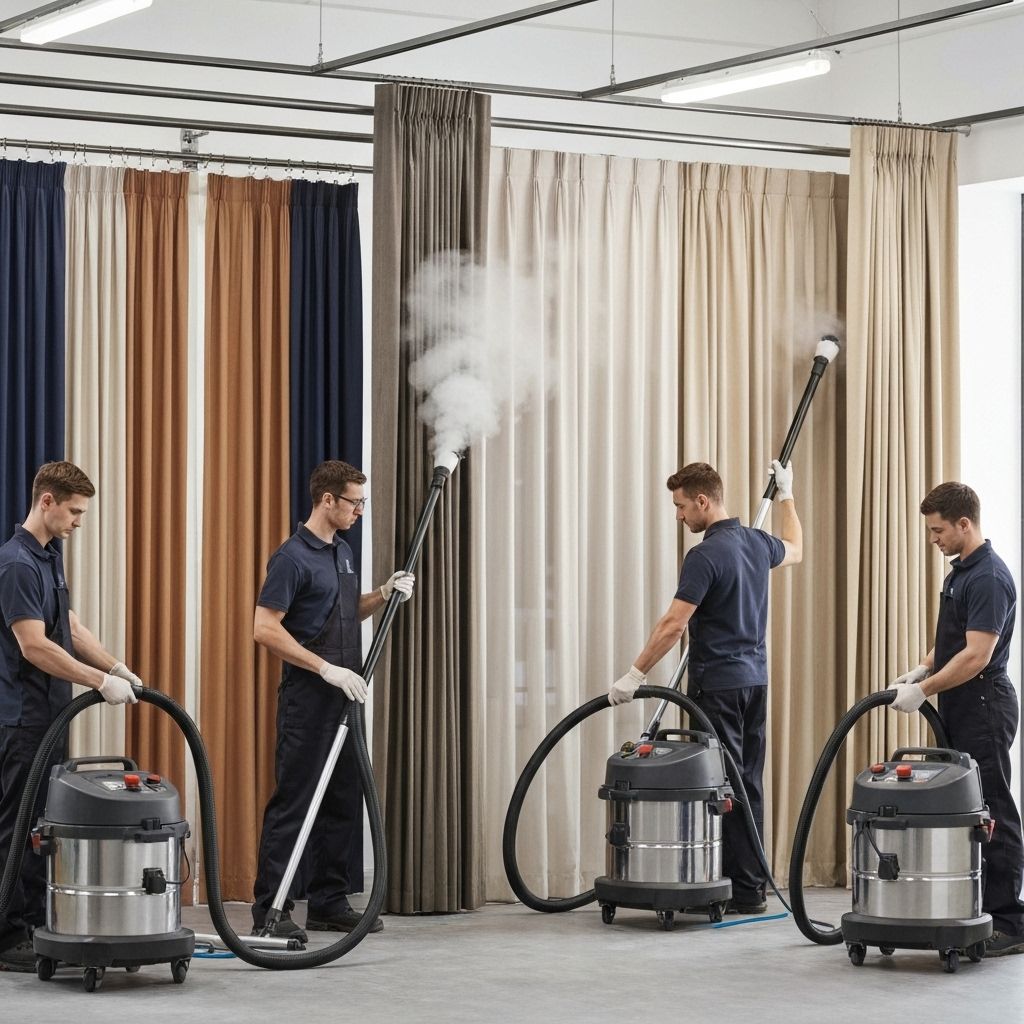 Limpeza profissional de cortinas